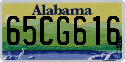 AL license plate 65CG616