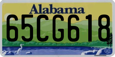 AL license plate 65CG618