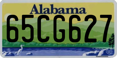 AL license plate 65CG627