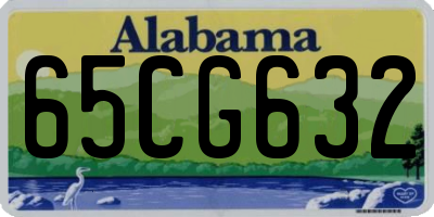 AL license plate 65CG632