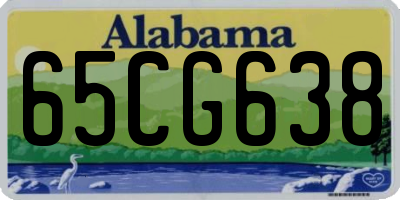 AL license plate 65CG638