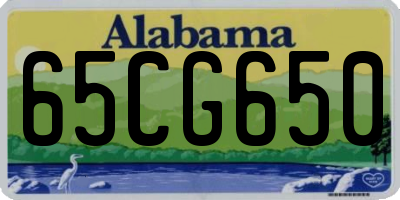 AL license plate 65CG650