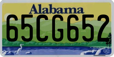 AL license plate 65CG652