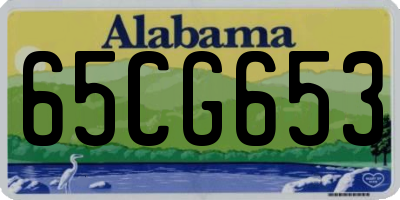 AL license plate 65CG653