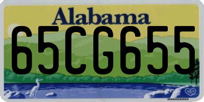 AL license plate 65CG655