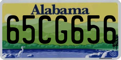 AL license plate 65CG656