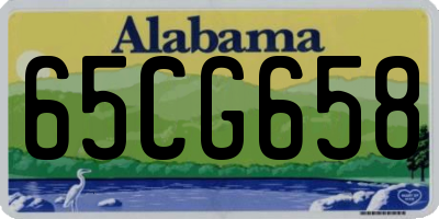AL license plate 65CG658