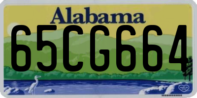 AL license plate 65CG664