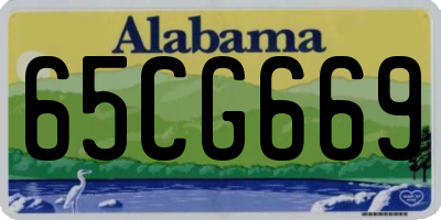 AL license plate 65CG669