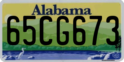 AL license plate 65CG673