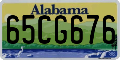 AL license plate 65CG676