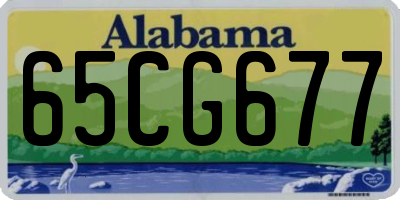 AL license plate 65CG677