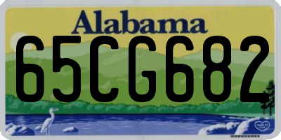 AL license plate 65CG682