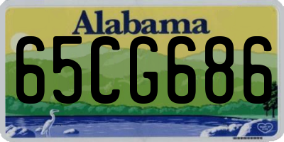 AL license plate 65CG686