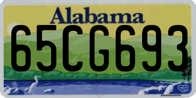 AL license plate 65CG693