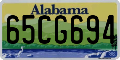 AL license plate 65CG694