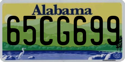 AL license plate 65CG699