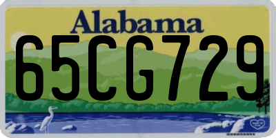 AL license plate 65CG729
