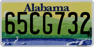 AL license plate 65CG732