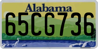 AL license plate 65CG736