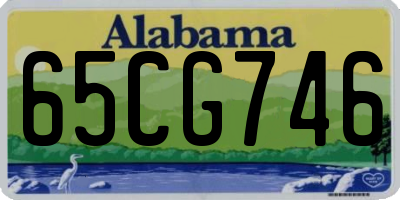 AL license plate 65CG746