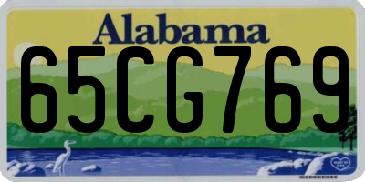AL license plate 65CG769