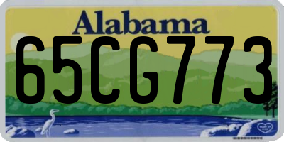 AL license plate 65CG773