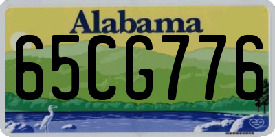 AL license plate 65CG776