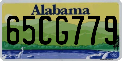 AL license plate 65CG779
