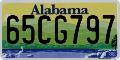 AL license plate 65CG797