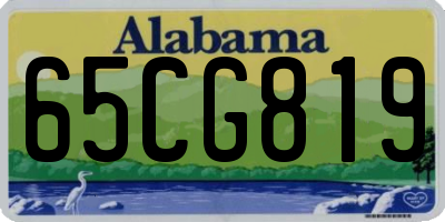 AL license plate 65CG819