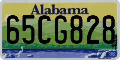 AL license plate 65CG828