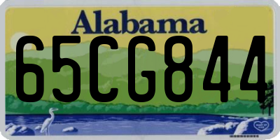 AL license plate 65CG844