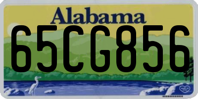 AL license plate 65CG856