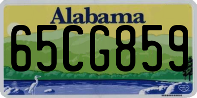 AL license plate 65CG859