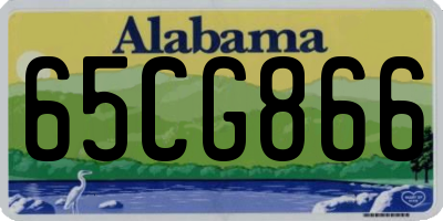 AL license plate 65CG866
