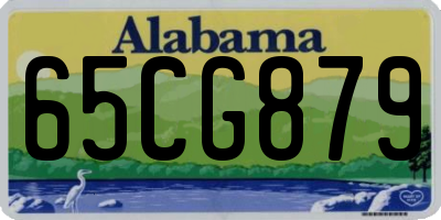 AL license plate 65CG879