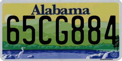 AL license plate 65CG884