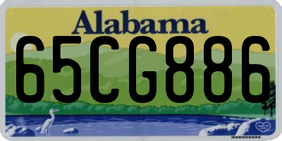 AL license plate 65CG886
