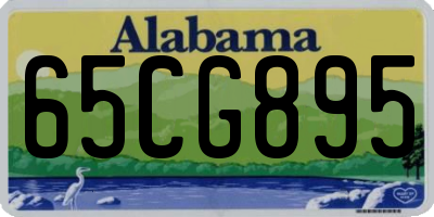 AL license plate 65CG895