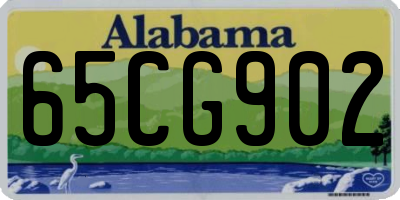AL license plate 65CG902