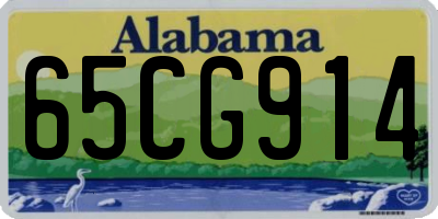 AL license plate 65CG914