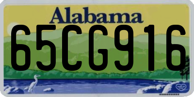 AL license plate 65CG916