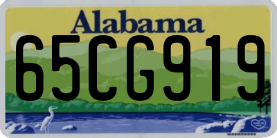AL license plate 65CG919