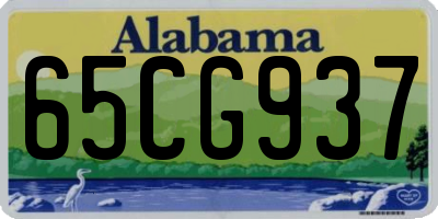 AL license plate 65CG937