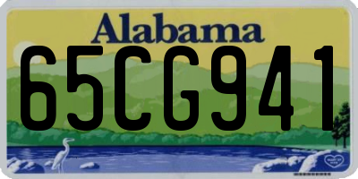 AL license plate 65CG941
