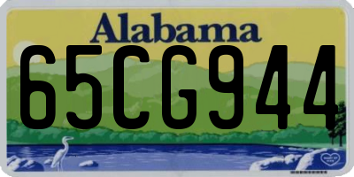 AL license plate 65CG944