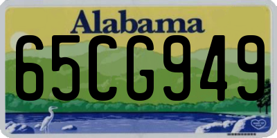 AL license plate 65CG949