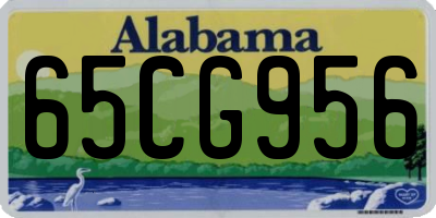 AL license plate 65CG956