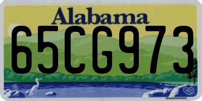 AL license plate 65CG973